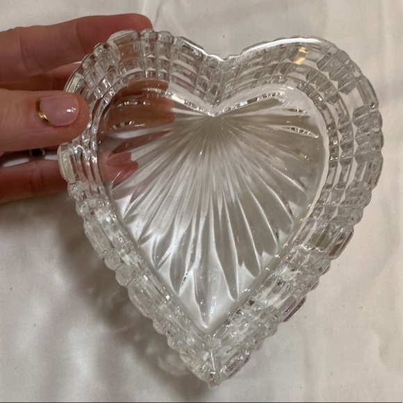 European Crystal. Genuine Hand Cut Lead Crystal Heart From Poland. 24% Pbo - Picture 9 of 16